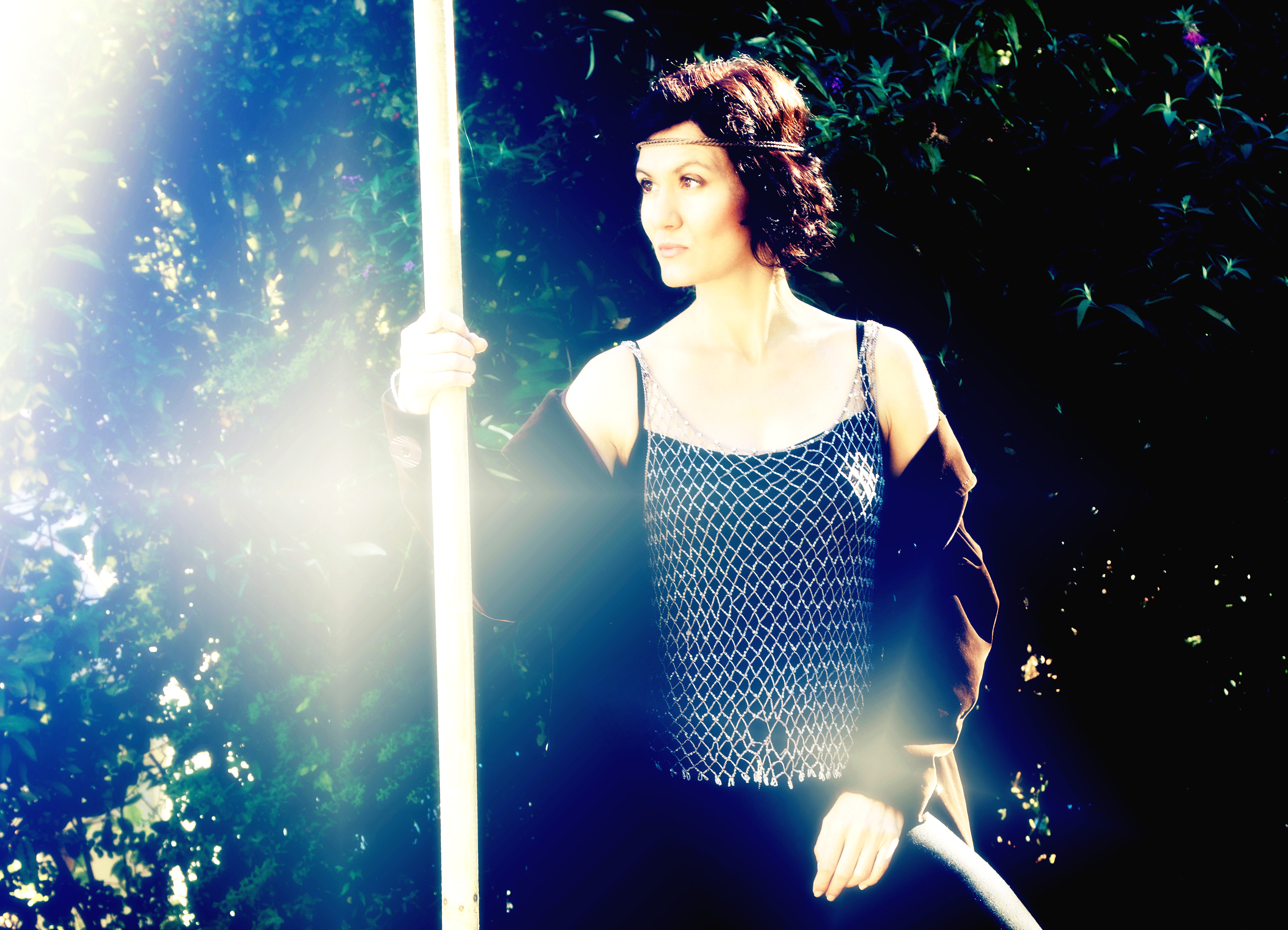 Künstlerische Portraitfotografie blitz-licht Laurette Scheible